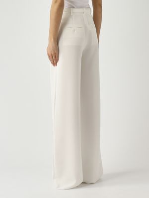 4. Pantalone donna Amico in crepe Bianco