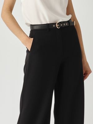 5. Damenhose Amico aus Krepp Schwarz