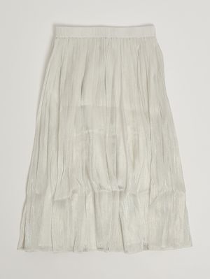 2. Falda para niña de tejido lurex. Oro