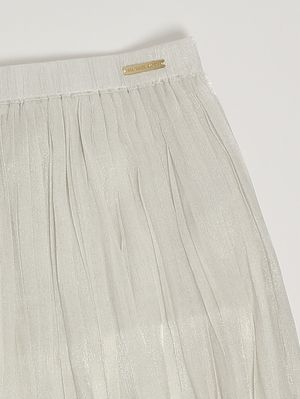 3. Falda para niña de tejido lurex. Oro