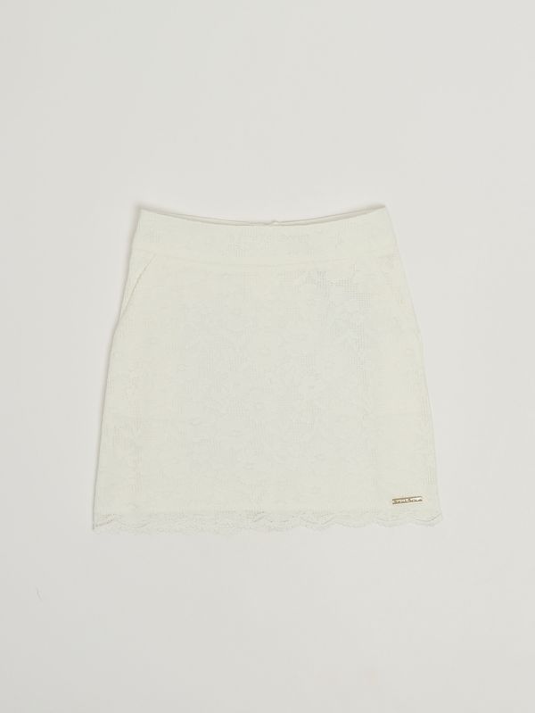 Jupe pour fille en coton mélangé Blanc sale Michael Kors