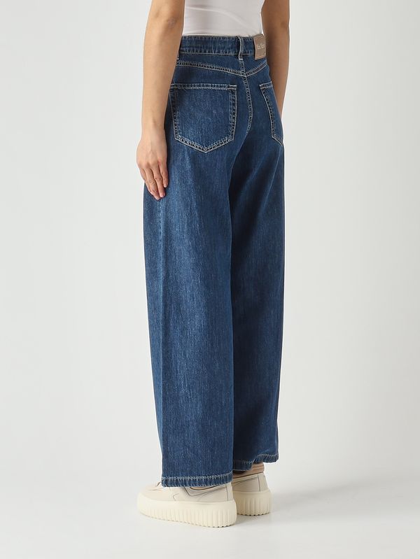 4. Damen-Jeans Zeus aus Baumwolle und Kapok Mittelblaues Denim S Max Mara 2619181031600