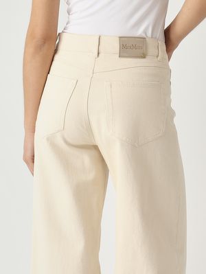5. Pantalón de mujer Zarina de algodón elástico Leche