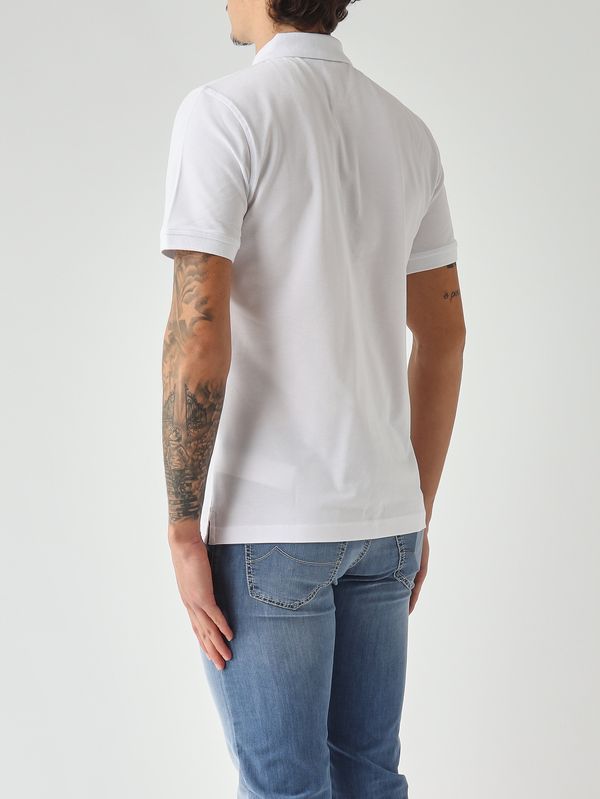 3. Polo homme Vinnie en coton piqué stretch Blanc K-Way k1125cw