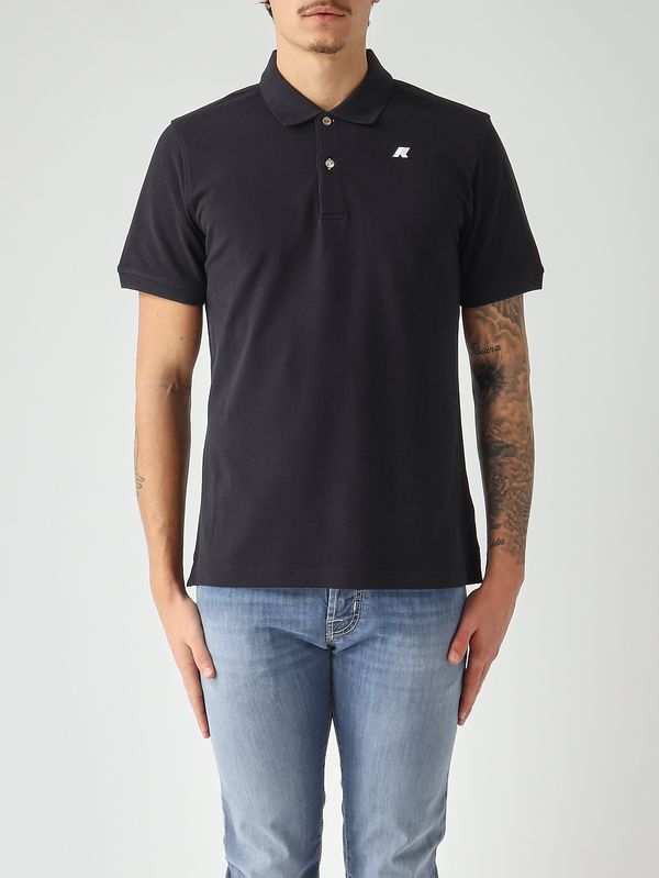 1. Polo uomo Vinnie in cotone stretch piquè Navy K-Way k1125cw