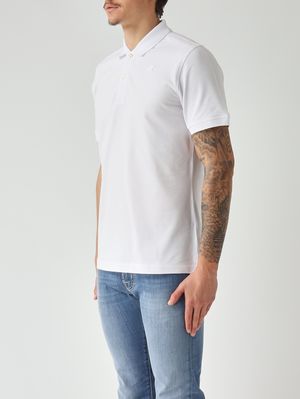 2. Polo homme Vinnie en coton piqué stretch Blanc