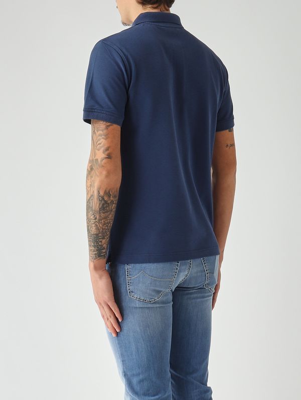 3. Polo homme Amedee en coton piqué stretch Bleu Indigo K-Way k5127bw