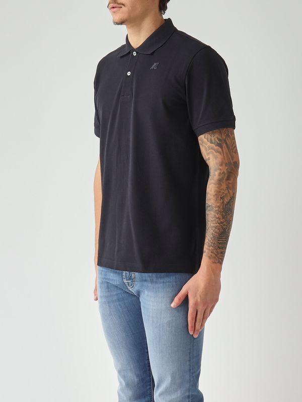 2. Men's Amedee polo in stretch cotton piqué Navy K-Way k5127bw