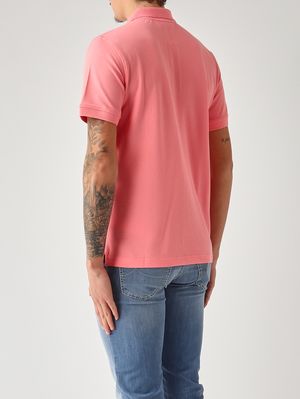 3. Men's Amedee polo in stretch cotton piqué Geranium