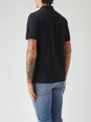 3. Men's Amedee polo in stretch cotton piqué Navy