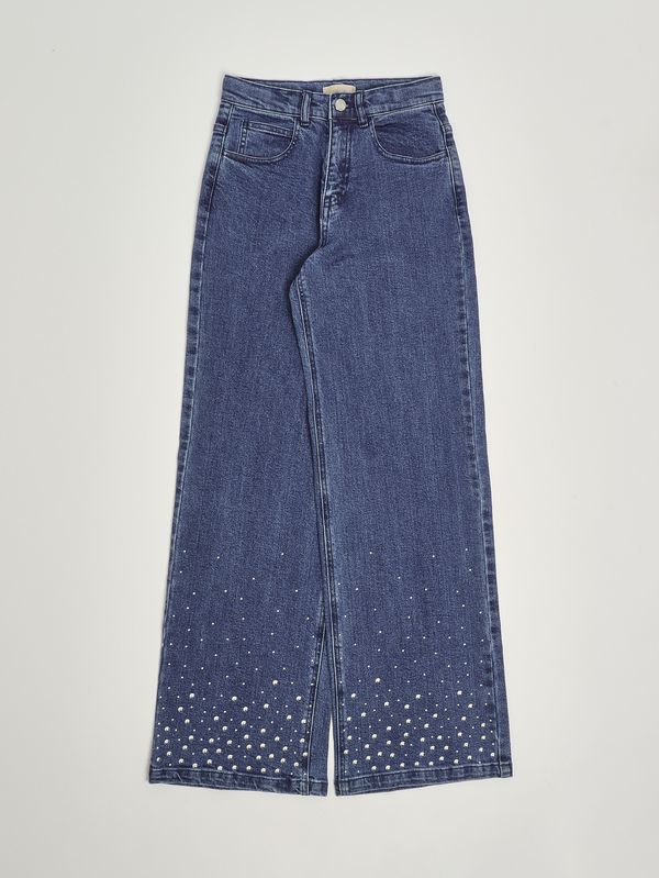 1. Jeans bambina in cotone stretch Denim Scuro Michael Kors r30578