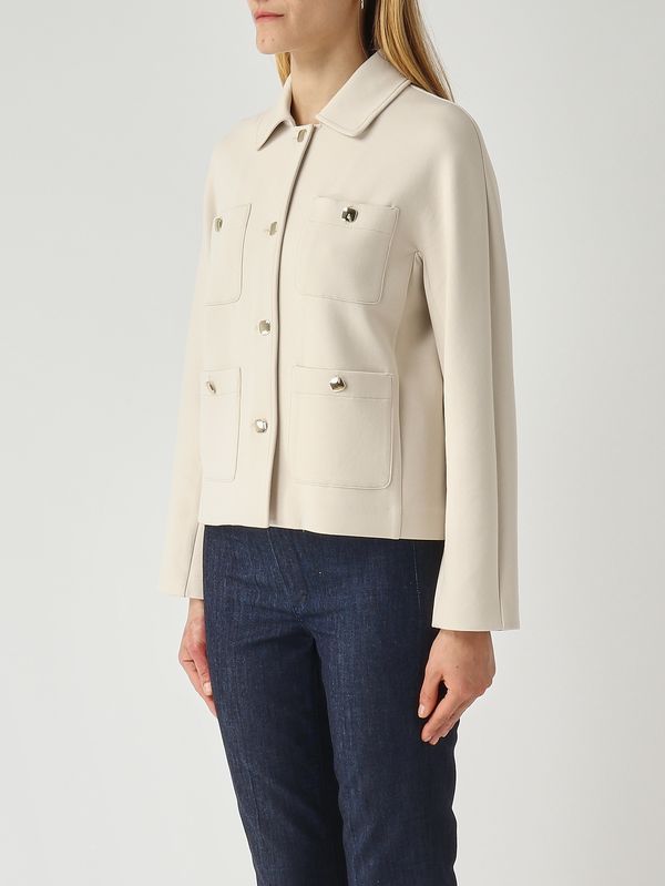 3. Giacca donna Armonioso in misto cotone stretch Avorio S Max Mara 2619911051600