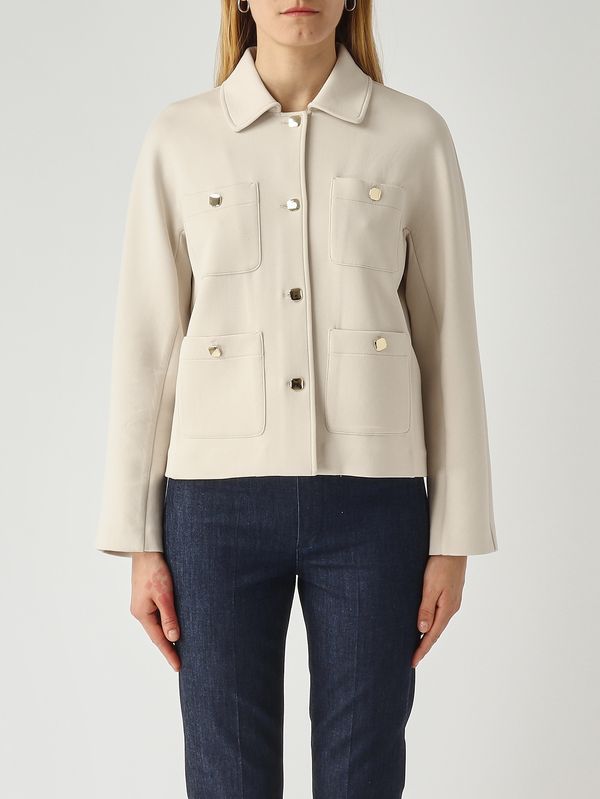 1. Giacca donna Armonioso in misto cotone stretch Avorio S Max Mara 2619911051600