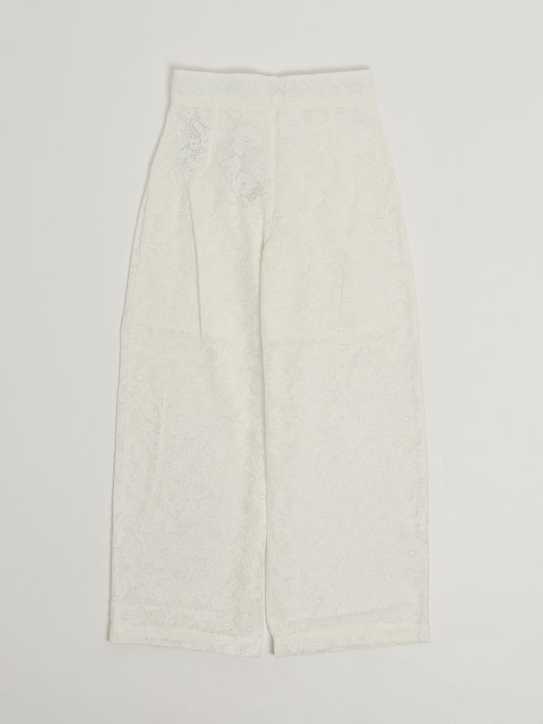 2. Pantalón para niña de mezcla de algodón. Blanco sucio Michael Kors r30654
