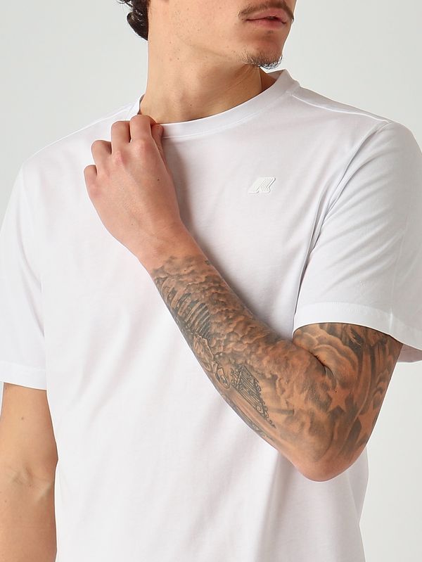 4. Men's Odom cotton T-shirt White K-Way k7125uw