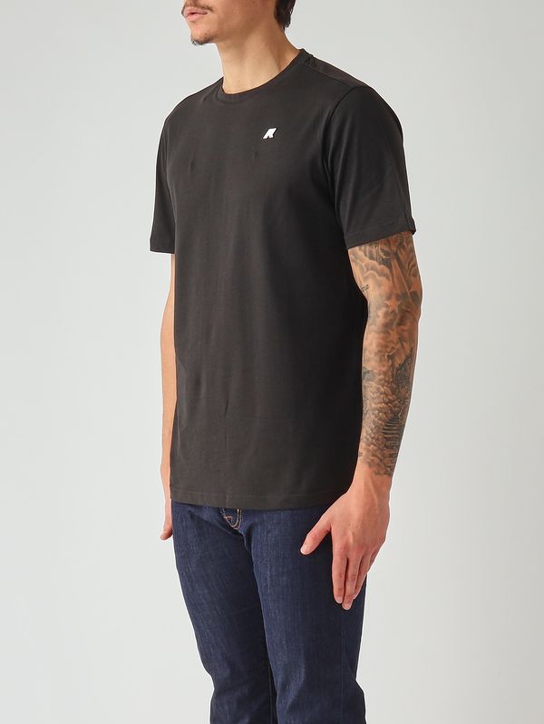 2. Men's Odom cotton T-shirt Black K-Way k7125uw