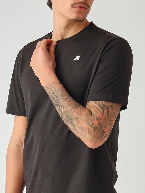 4. Men's Odom cotton T-shirt Black K-Way k7125uw