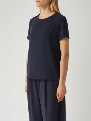3. Camiseta de mujer Rebecca de tejido técnico Azul marino