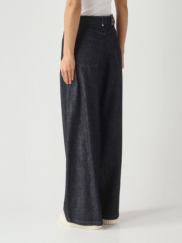 4. Jeans de mujer Lavinia de algodón y kapok Denim oscuro S Max Mara 2619181041600