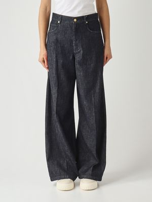 1. Jeans de mujer Lavinia de algodón y kapok Denim oscuro