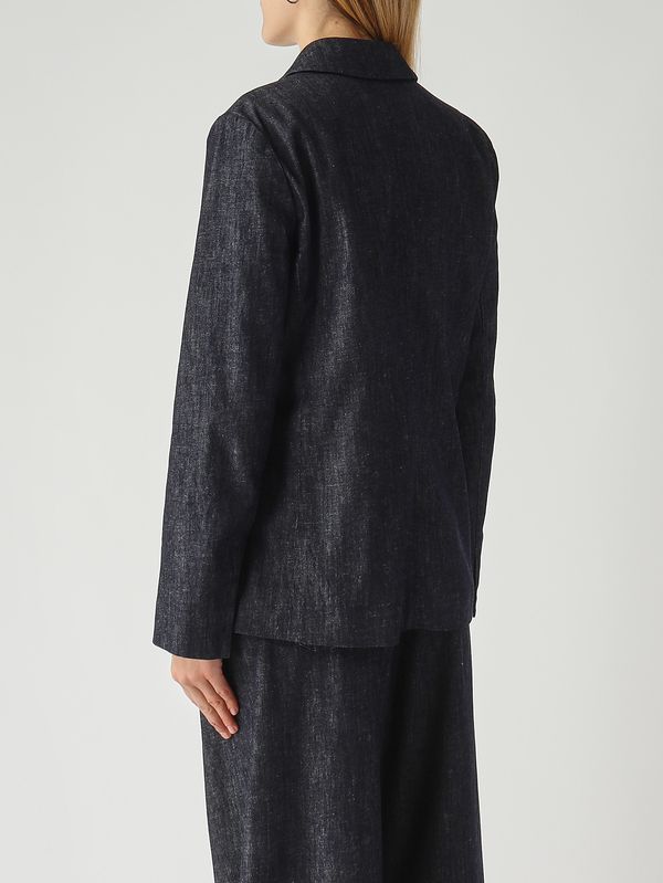 4. Leone women's jacket in cotton and kapok Dark Denim S Max Mara 2619041141600