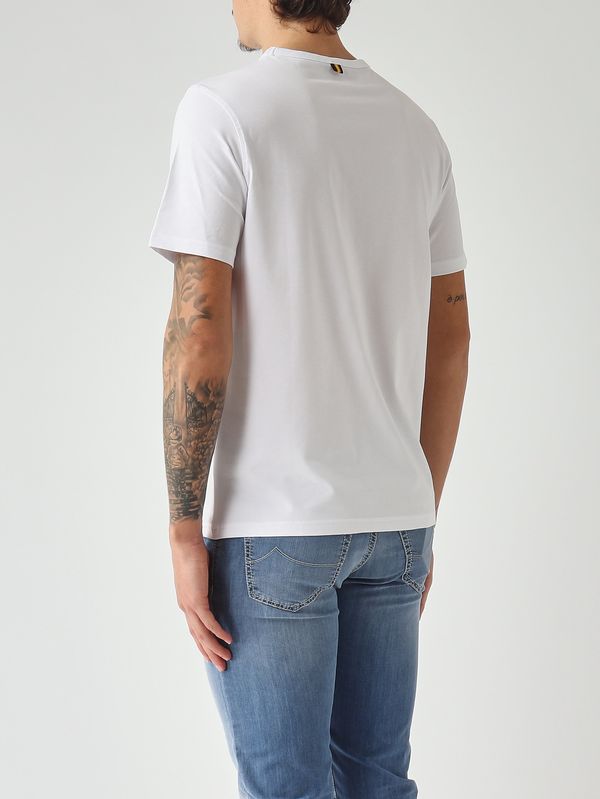 3. T-shirt homme Adame Light en coton stretch Blanc K-Way k71349w