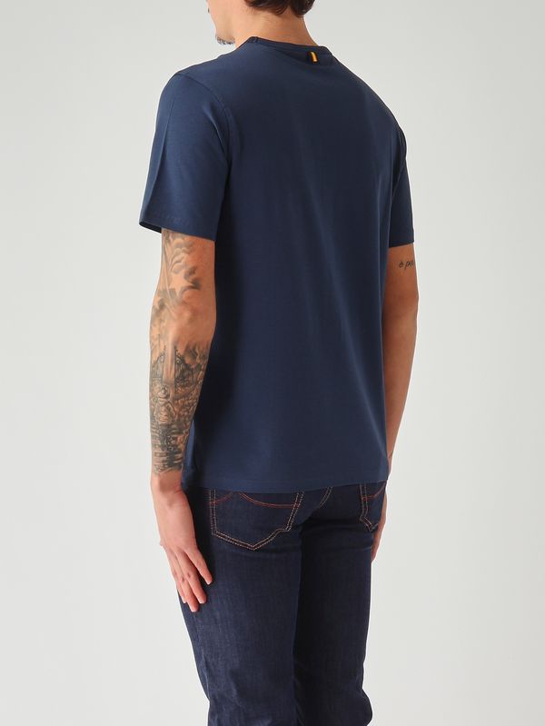 3. Herren-T-Shirt Adame Light aus Stretch-Baumwolle Indigoblau K-Way k71349w
