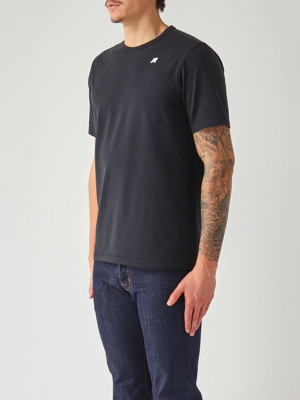 2. Men's Adame Light T-shirt in stretch cotton Navy K-Way k71349w