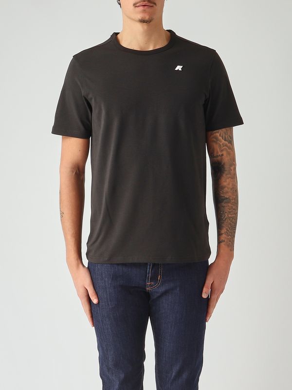 Men's Adame Light T-shirt in stretch cotton Black K-Way