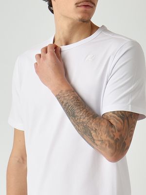 4. T-shirt homme Adame Light en coton stretch Blanc