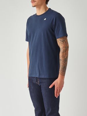 2. Herren-T-Shirt Adame Light aus Stretch-Baumwolle Indigoblau
