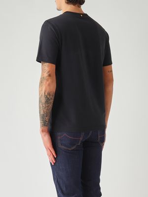 3. Herren-T-Shirt Adame Light aus Stretch-Baumwolle Marineblau