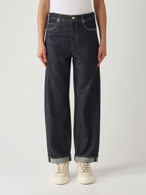 Damenjeans Chiara aus Baumwolle und Kapok Dunkles Denim S Max Mara