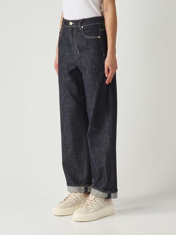 3. Jeans donna Chiara in cotone e kapok Denim Scuro S Max Mara 2619181051600