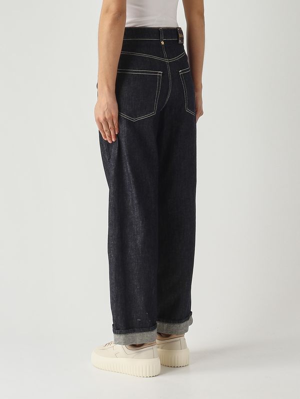 4. Jeans donna Chiara in cotone e kapok Denim Scuro S Max Mara 2619181051600