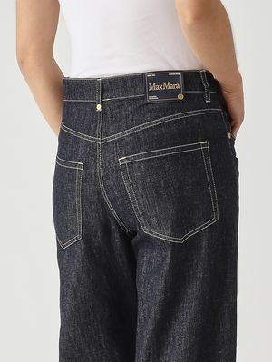 5. Jeans donna Chiara in cotone e kapok Denim Scuro
