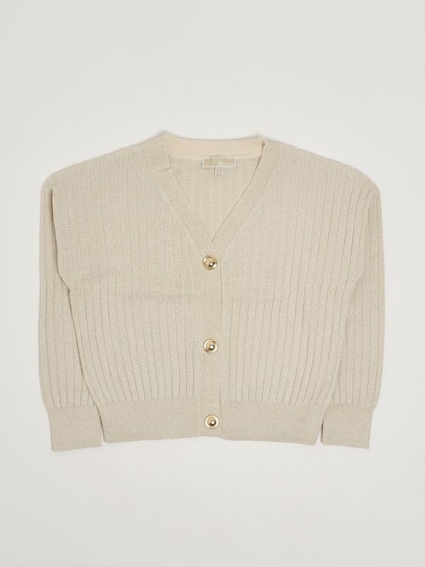1. Mädchen-Cardigan aus Baumwollmischung Gold Michael Kors r30580