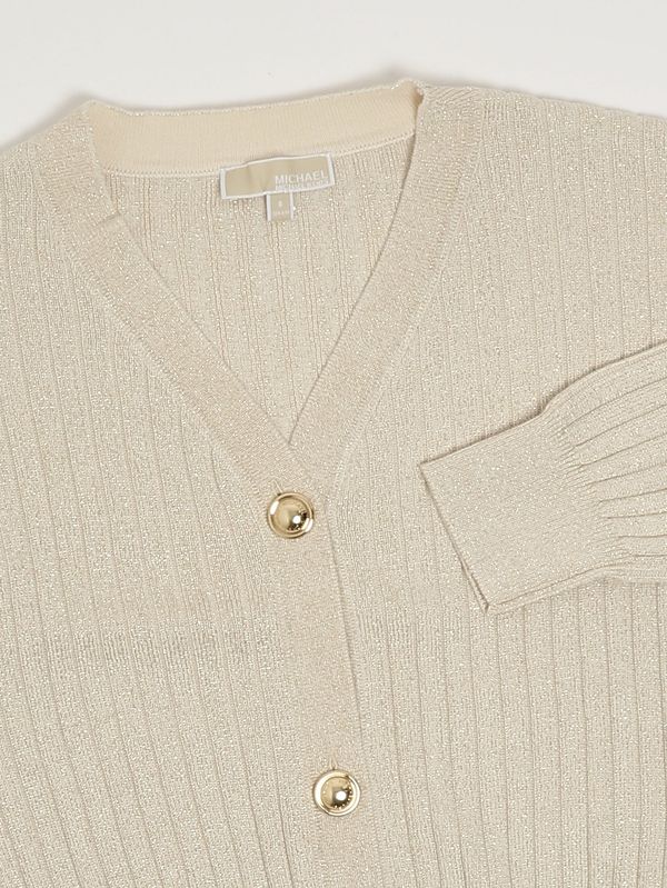 3. Mädchen-Cardigan aus Baumwollmischung Gold Michael Kors r30580