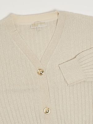 3. Mädchen-Cardigan aus Baumwollmischung Gold