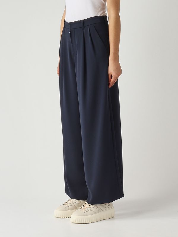 3. Pantalón de mujer Donata en tejido técnico Azul marino S Max Mara 2619131111600