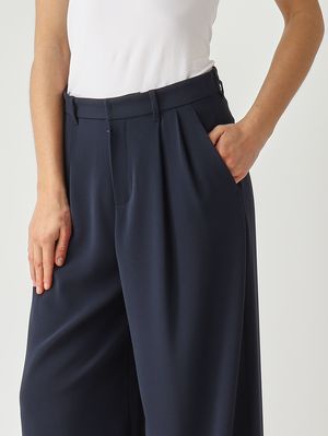 5. Pantalón de mujer Donata en tejido técnico Azul marino