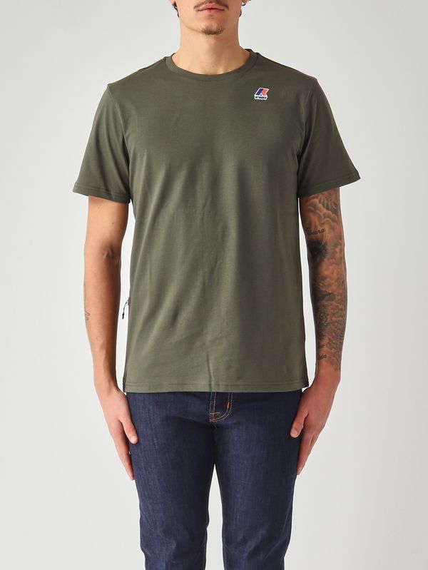 1. Herren-T-Shirt Leonide aus Baumwolle Militär K-Way k7142kw