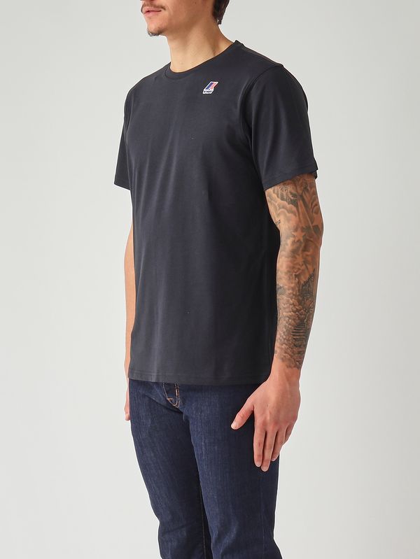 2. Camiseta de hombre Leonide de algodón Azul marino K-Way k7142kw