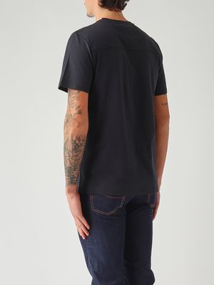 3. Camiseta de hombre Leonide de algodón Azul marino