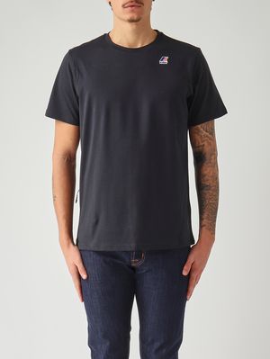 1. Camiseta de hombre Leonide de algodón Azul marino