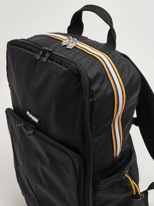 4. Gizy men's backpack in waterproof ripstop fabric Black K-Way k4112xw
