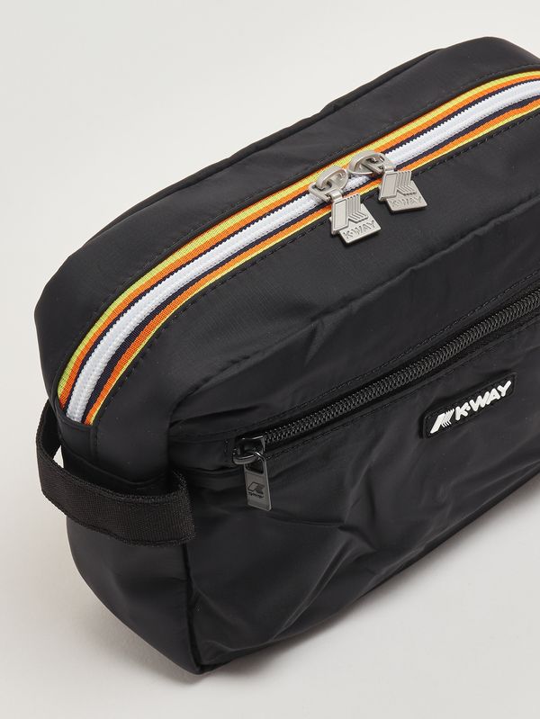 3. Bolso de mano para hombre Demu en tejido ripstop impermeable Negro K-Way k4127tw