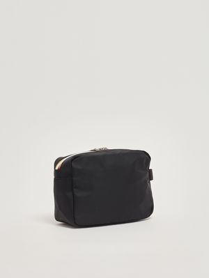 2. Bolso de mano para hombre Demu en tejido ripstop impermeable Negro