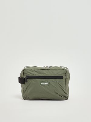 1. Bolso de mano para hombre Demu en tejido ripstop impermeable Verde Musgo