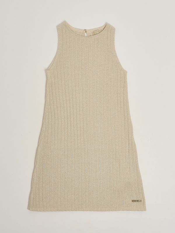 1. Vestido para niña de mezcla de algodón. Oro Michael Kors r30612